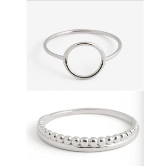 Twenty Compass Set of 2 size 8 rings - Picture 11 of 11